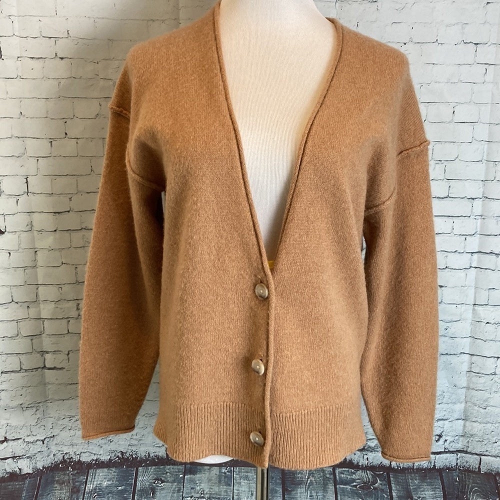 Aritzia Tan Cardigan Sweater